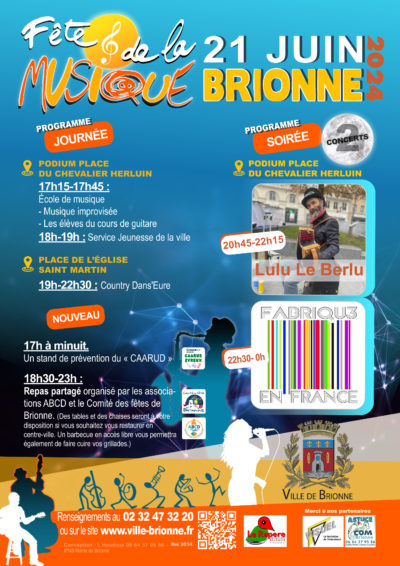 Fête de la musique 2024 à Brionne