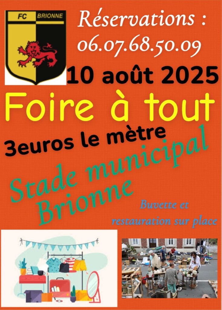 FOIRE A TOUT FC AOUT 2025