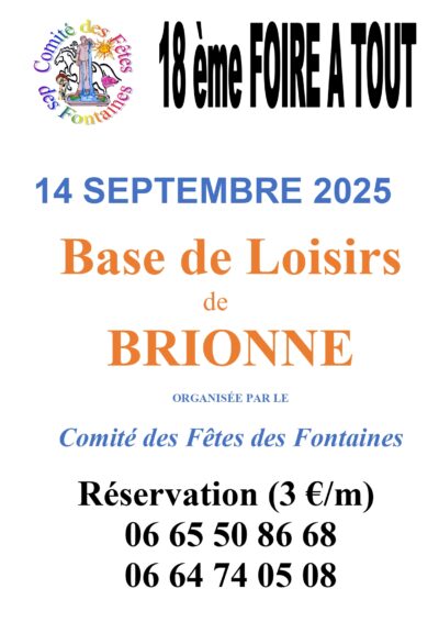 CDF des F. foire a tout 2025