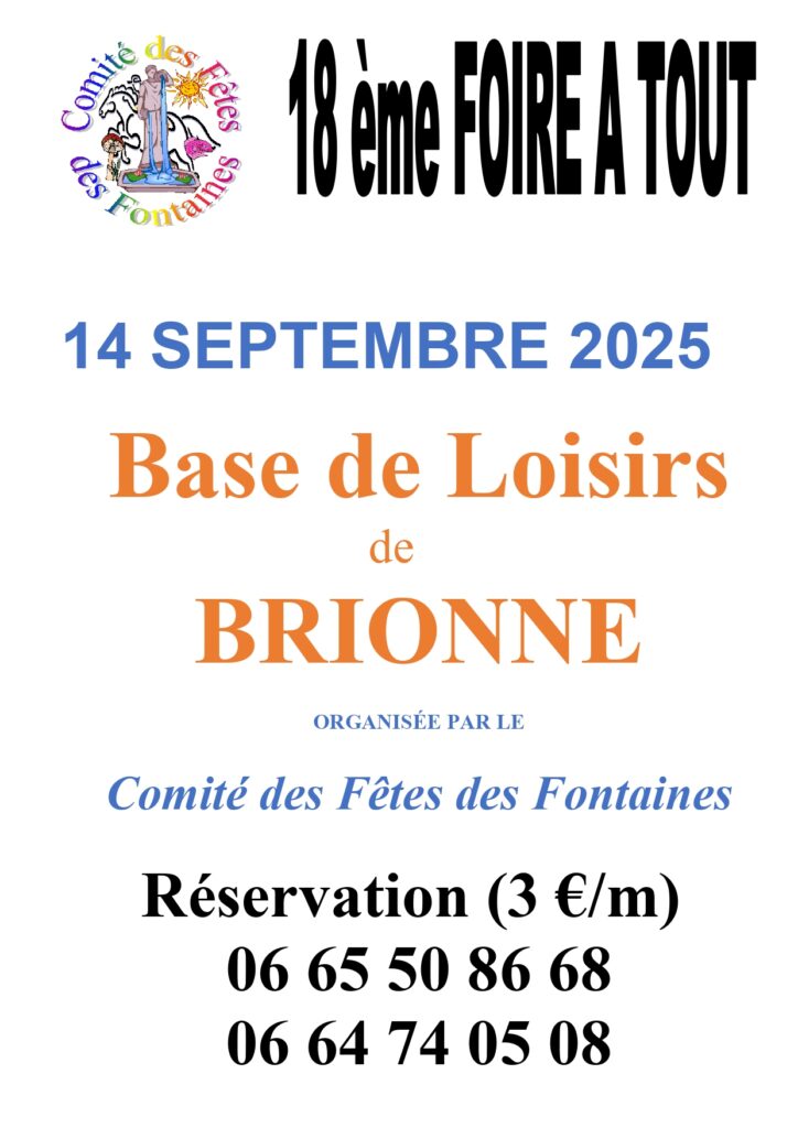 CDF des F. foire a tout 2025