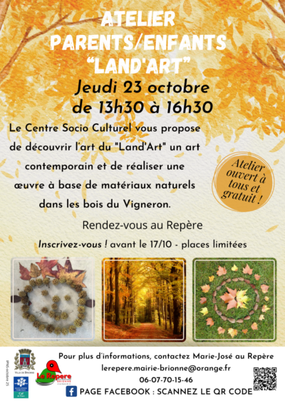 Atelier parents/enfants Land'Art oct.2025