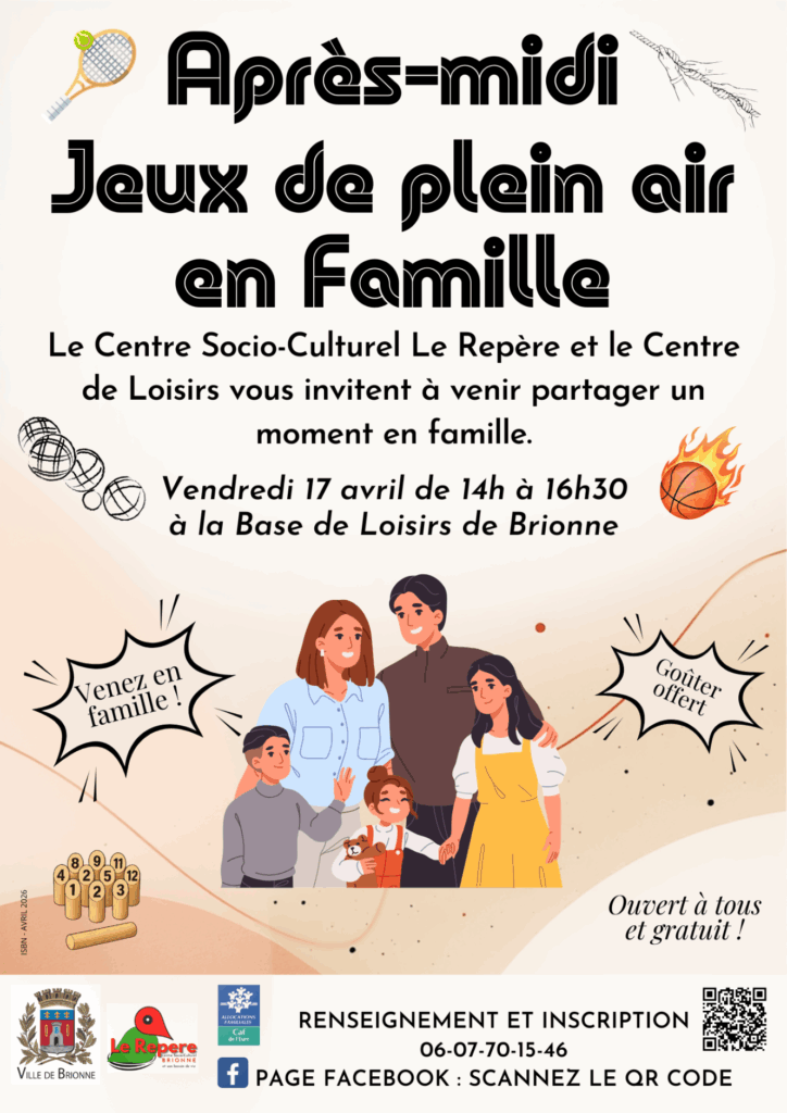 Apres midi jeux en plein air avril 2026
