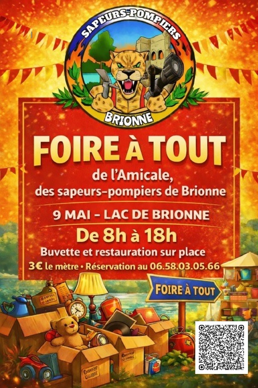 FOIRE A TOUT POMPIERS MAI 2026