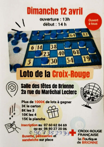 LOTO Croix Rouge AVRIL 2026