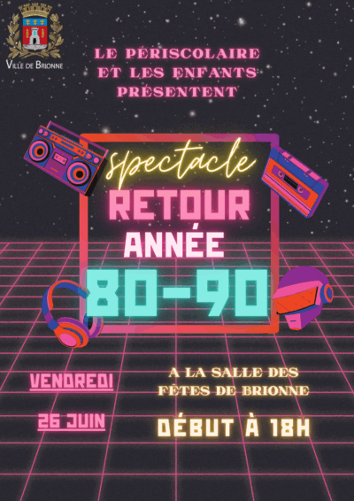 AFFICHE SPECTACLE PÉRISCOLAIRE 26 JUIN 2026