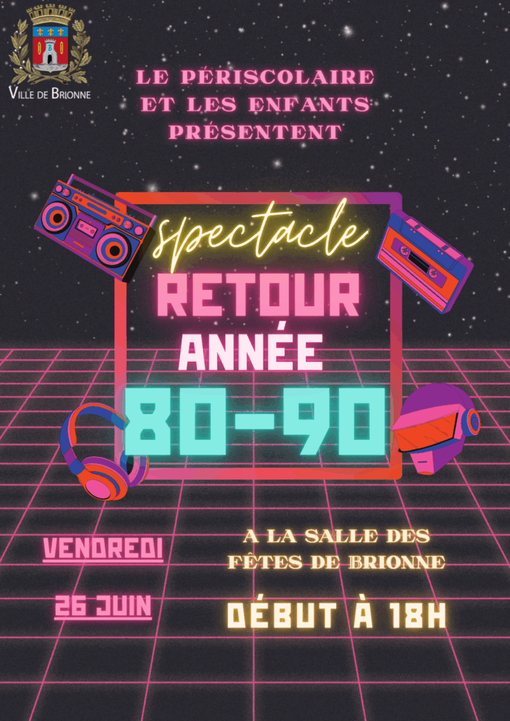 AFFICHE SPECTACLE PÉRISCOLAIRE 26 JUIN 2026