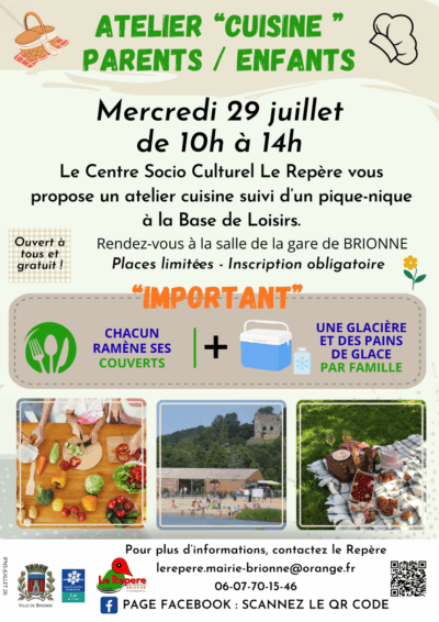 ATELIER DU 29 JUILLET 2026
